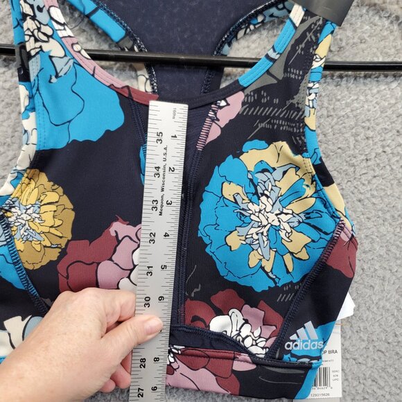 Adidas Women’s Medium-Support All-Over Print Sports Bra Size XSAC Multic… - Picture 4 of 9